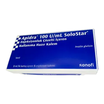 Апидра СолоСтар раствор инсулин 100 ЕД/мл для п/к введения 3 мл №5