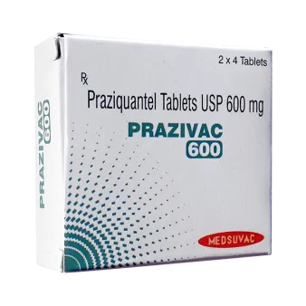 Празиквантел Бильтрицид (Prazivac \\\\ Zerquan, аналог Дистоцид, Цистицид) табл. 600мг №8